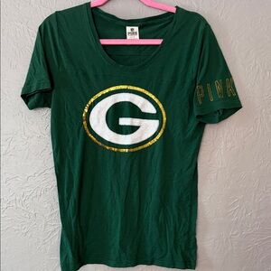 Victoria's Secret Pink Dark Green Tee
